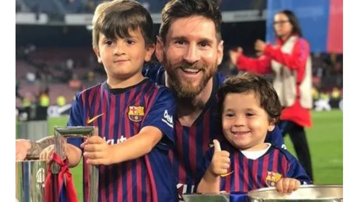 Thiago y Mateo Messi en la cena más tierna del mundo