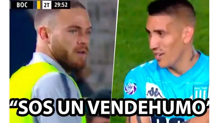 Picante cruce entre Nandez y Centurión.