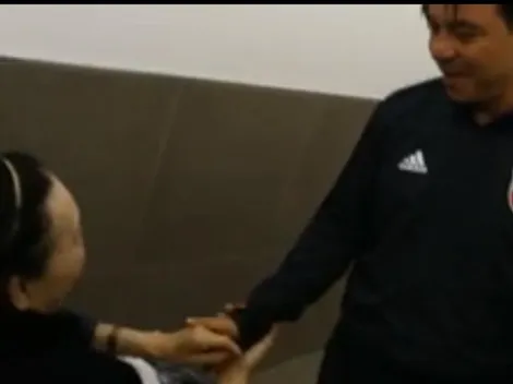 Hasta las lágrimas: el emocionante gesto de Gallardo y Ponzio con una fanática de River