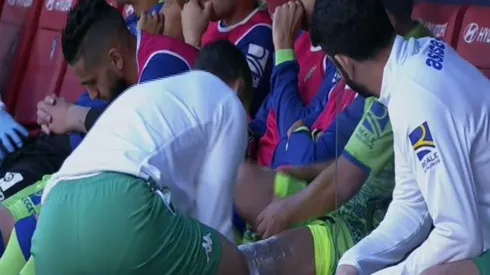 ADIÓS. El zurdo sintió un pinchazo y pidió el cambio.