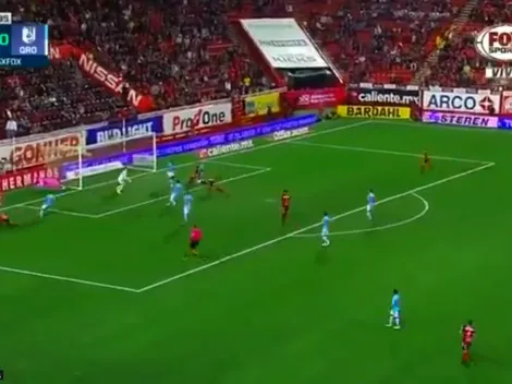 Toques de primera, dos tacos, un centro preciso y un cabezazo: así abrió el marcador Castillo