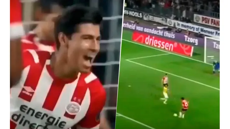 Cómo está el Guti: el exquisito gol de primera de Erick Gutiérrez con PSV