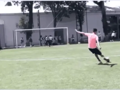 ¿Lo harán alguna vez en los partidos? Edson Álvarez marcó otro golazo del América en un entrenamiento