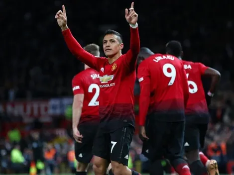 Para hacer una película: Alexis, el relegado, le dio el triunfo al United en el 90' y salvó a Mourinho