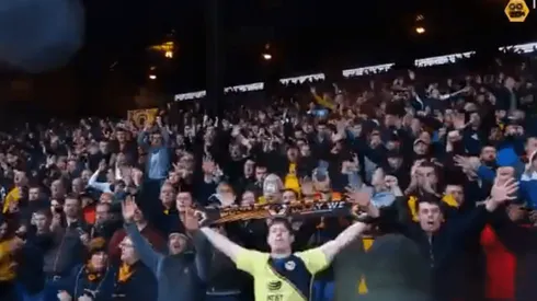 Fanático del América con Raúl Jiménez.