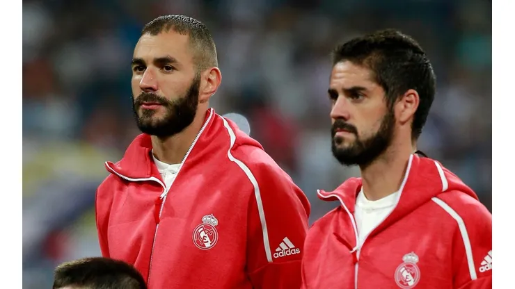 Foto de Isco con Benzema.