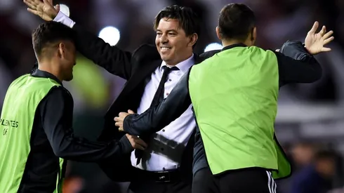 Foto de Marcelo Gallardo en el duelo ante Independiente.