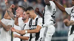 Foto de Cristiano Ronaldo celebrando el triunfo de Juventus