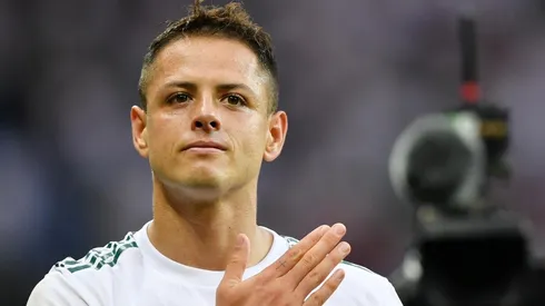 Foto de Javier Hernández, jugador de la Selección de México.