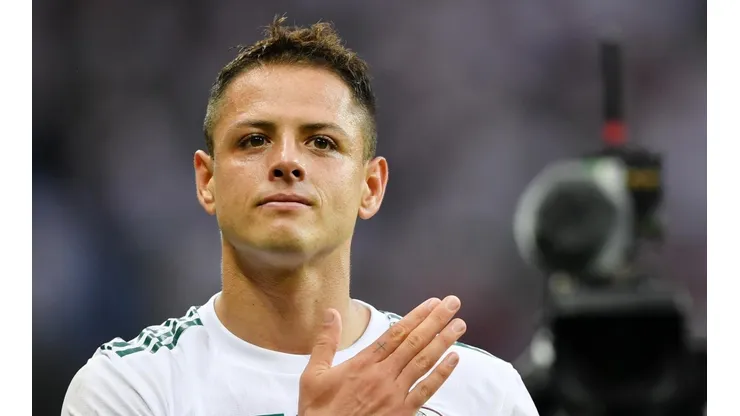 Foto de Javier Hernández, jugador de la Selección de México.