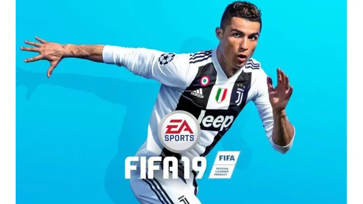 FIFA 19 con CR7 en su portada.