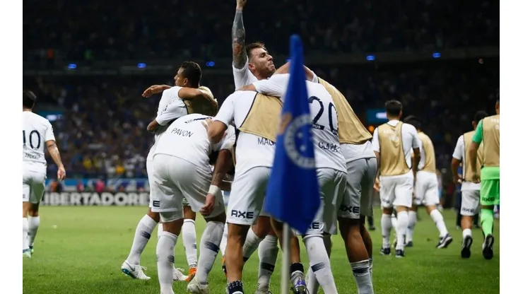 Foto del encuentro entre Boca y Cruzeiro.