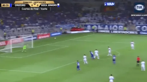 Cruzeiro sorprendió con un bombazo al ángulo pero la atajada de Rossi fue todo