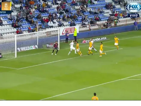 Tras una jugada preparada, Sagal abrió de cabeza el marcador