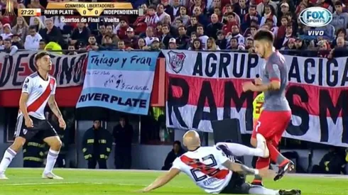 Pinola mandó a dormir a todos los que pedían penal y roja por su patada