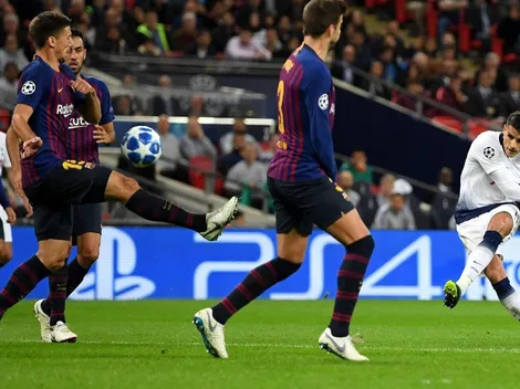 Tuvo toda la suerte del mundo, pero Lamela puede decir que le metió un gol al Barcelona