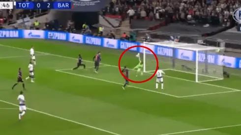 Foto captura de la tapada de Ter Stegen.