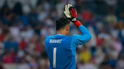 Foto de Keylor en la portería del Real Madrid.