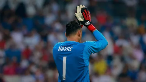 Foto de Keylor en la portería del Real Madrid.