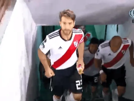 La hinchada de River aturdió a Ponzio con su recibimiento