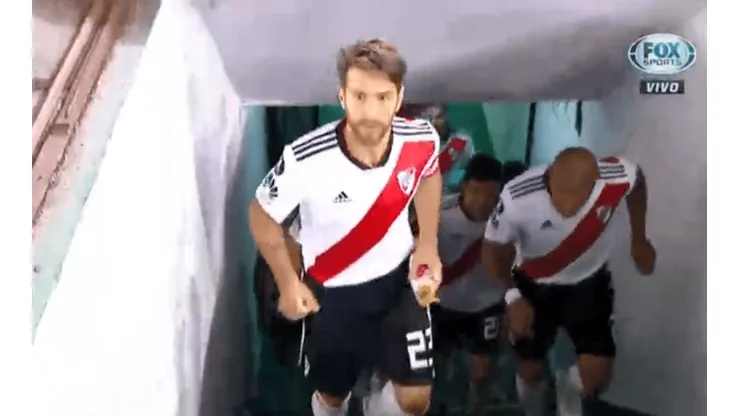 La hinchada de River aturdió a Ponzio con su recibimiento