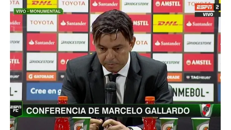 Foto de Marcelo Gallardo, entrenador de River.