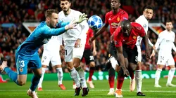 Foto del duelo entre Manchester United y Valencia.