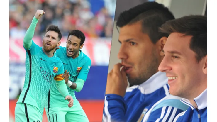 Épico trolleo de Neymar y Agüero a Lionel Messi en las redes sociales