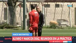 La charla entre Gustavo Alfaro y Marcos Díaz de la que habla todo Boca