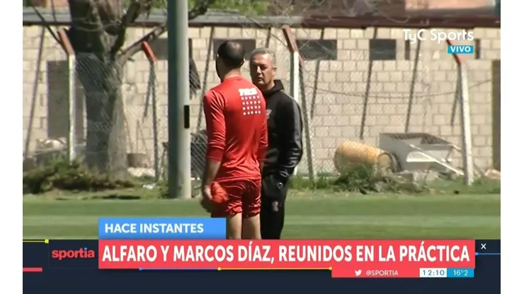 La charla entre Gustavo Alfaro y Marcos Díaz de la que habla todo Boca