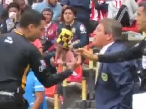 Herrera no tardó ni un tiempo en protestarle al juez en América - Chivas