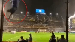 Terrible: el video de un hincha de Boca cayéndose de la tribuna