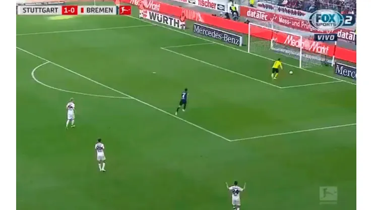 Gol en contra del Sttutgart