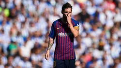 DE NO CREER. Lionel Messi está preocupado por el nivel defensivo del Barcelona (Foto: Getty).