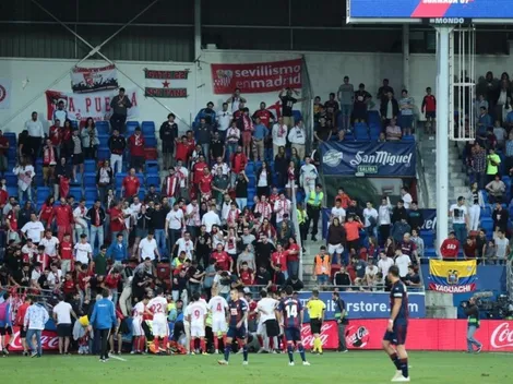 Un gol de Banega hizo venir abajo una tribuna en Eibar-Sevilla