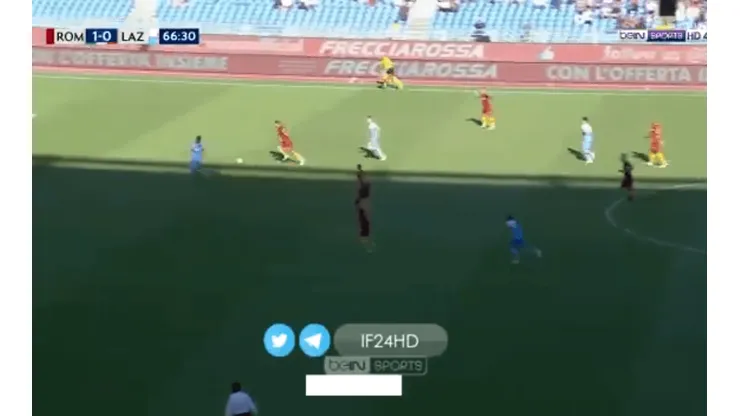Gol de Inmobile ante Roma.