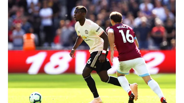 Foto de Paul Pogba, jugador de Manchester United.