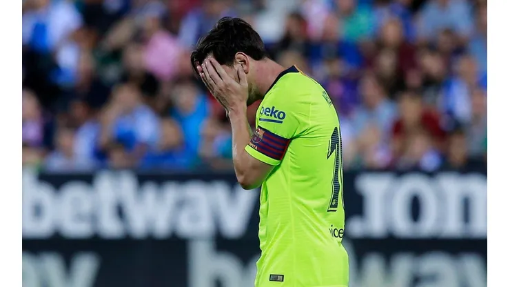 Foto de Lionel Messi, jugador de Barcelona.