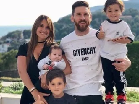 Messi dejó ver su lado más tierno en una foto junto a Ciro
