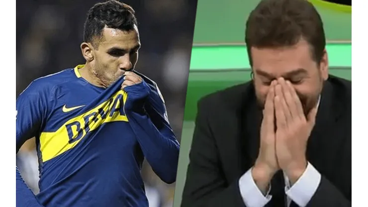 Distasio se mató de risa de Tévez.