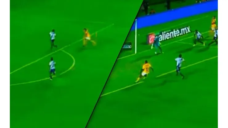 Gran jugada de Vargas para el gol de Quiñones.