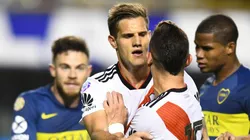 Foto de Bruno Zuculini en la Bombonera.