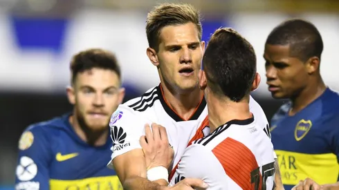 Foto de Bruno Zuculini en la Bombonera.