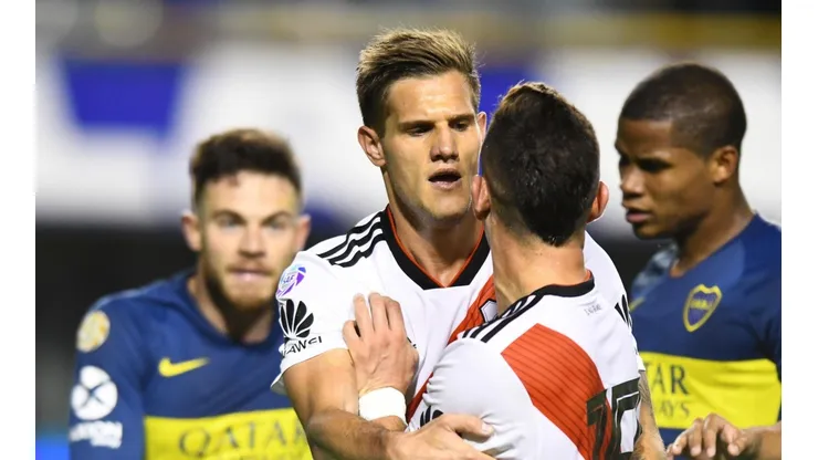 Foto de Bruno Zuculini en la Bombonera.