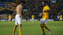 NO LOS COMPARES. Jürgen Damm celebra con el típico festejo de Cristiano Ronaldo (Foto: Getty).