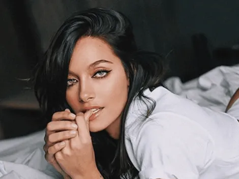 Recién salida de bañarse y con la toalla baja, Oriana Sabatini volvió locos a todos