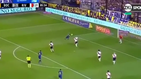 Foto del momento donde el Pipa la clava en el ángulo (?)