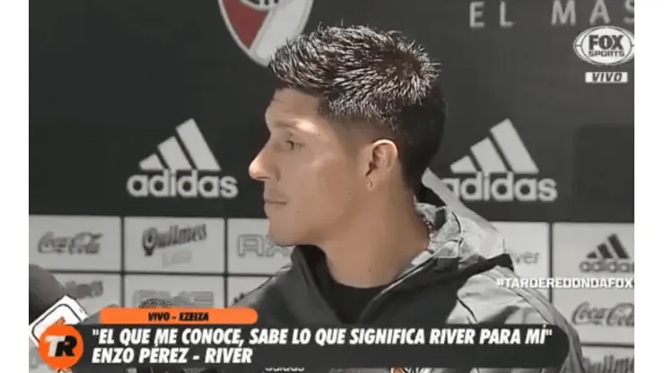 Enzo Pérez quiso aclarar su frase de La Bombonera y no se entendió nada