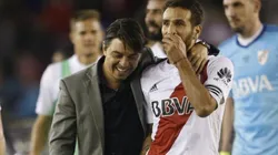 Marcelo Gallardo y Leonardo Ponzio juntos.