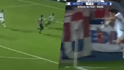 Gol de Bergessio y celebración alocada.